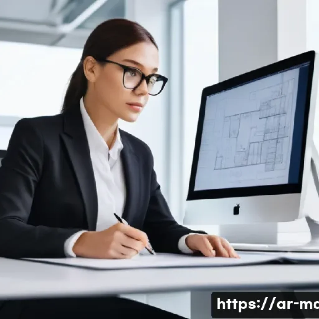 기계설계 프리랜서 계약서 작성법 - **Prompt 1:** A focused, professional female mechanical engineer, aged around 30, with a determined ...