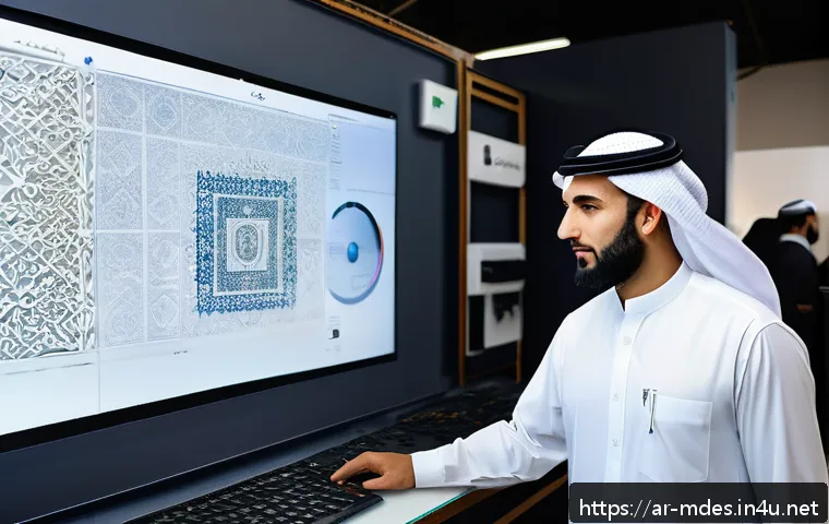 기계설계로 창업하기 - A modern industrial design studio in the Middle East, featuring Arab engineers collaborating on adva...