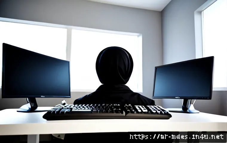 Home 17 기계설계에서 필요한 컴퓨터 활용 능력 - Photorealistic Arab mechanical engineer in modest professional attire using a high-performance deskt...